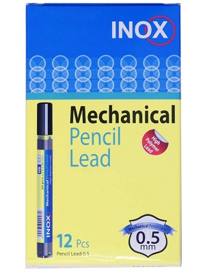 نوک مداد نوکی 0.5 میلی متری اینوکس بسته 12عددی